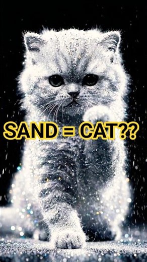 Did dust just turn into a CAT? 🤯💎 #shorts #asmr #impossibletextures #cat