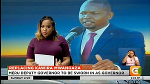 Replacing Kawira Mwangaza: Meru Deputy Governor to be sworn in as Governor Isaac Mutuma takes over from impeached Mwangaza #CitizenSundayLive Jeff Koinange Olive Burrows | Citizen TV Kenya