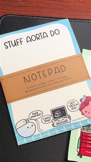 Some cool note pads for echo/ healthcare peeps. #echocardiography #cardiacsonography #cardiacsonographystudent #fyp #echotech