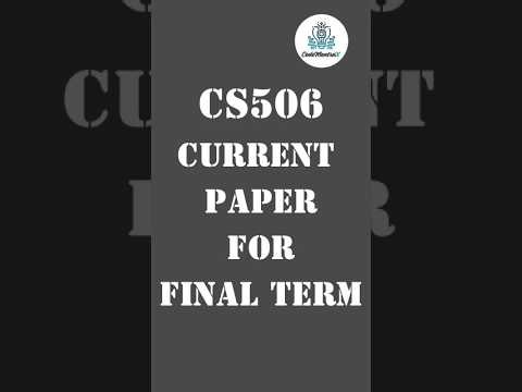🔥CS506 Final Term Current Paper 2025 - 100% Exact Questions😍 | VU Exams