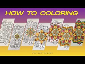 Step-by-Step Mandala Coloring | Relaxing & Satisfying Art Process 🌸