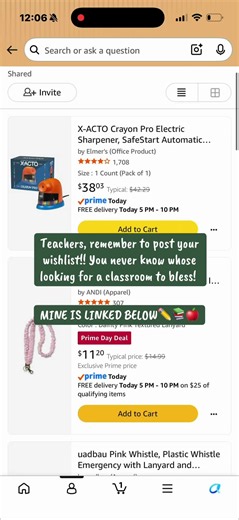 Teacher Wishlist Ideas — How to Share Your Classroom Amazon List