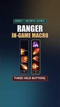 Aion 2 Ranger: The Korean In-Game Macro Setup #shorts