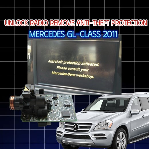 Unlock Radio Remove Anti-Theft Protection For Mercedes GL-Class 2011 #ComponentProtection #MercedesGL #MMIUnlock #AuthorizedService #DealerRelease #VINAuthorization #CarDiagnosticTech #ModuleCoding #WorkshopSupport | Car Diagnostic Tech