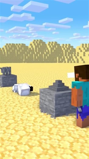 Herobrine Is Building Something Evil… 😳 | Bones #minecraft #shorts