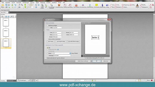 PDF-XChange Editor - Seiten einfügen, löschen, drehen, extrahieren, in neue PDF exportieren