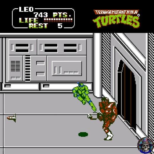 Teenage Mutant Ninja Turtles II (NES) The Arcade Game - Boss General Tragg #teenagemutantninjaturtles #NES | Geekversy