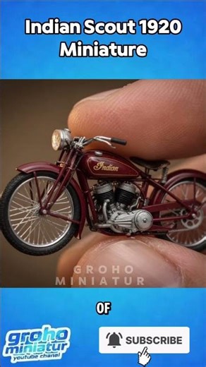 Indian Scout 1920 Miniature | Ultra Realistic Vintage Motorcycle Scale Model