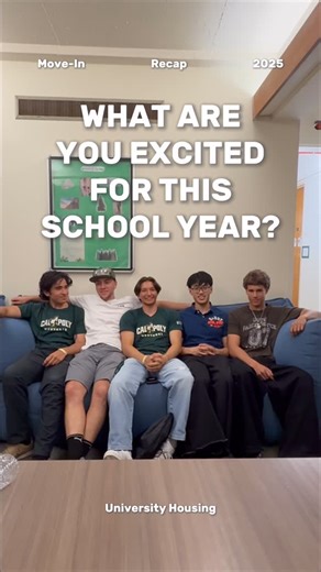 Cal Poly University Housing on Instagram: "It’s been two weeks since Mustangs moved into their new homes, and we’ve officially wrapped up the first week of Fall quarter 🐴✨ We asked first-years what they are most excited about living on campus 💬 We’re excited to kick off the year with you and can’t wait to see what’s ahead. 🎉"