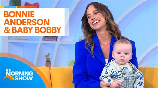 Australia’s Got Talent and Neighbours star Bonnie Anderson introduces baby Bobby