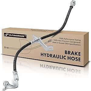 A-Premium Front Driver Brake Hydraulic Hose Compatible with Kia Models - Optima 2011 2012 2013 2014 2015 2016, with 16 in Wheels - Replace# 587312T500