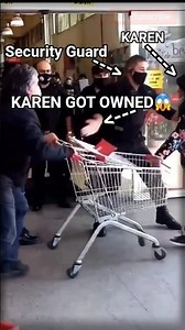 SECURITY GUARD VS WILD KAREN!😱| #shorts