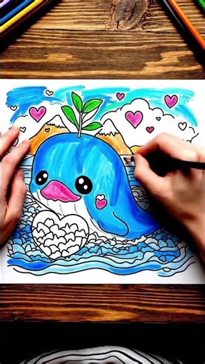 Cute Animal Friends: Squirrel, Sea Lion, and Fish Coloring Fun