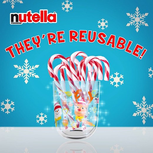 There are many reasons why Nutella’s limited edition Christmas jars make the perfect gift for your loved ones; they’re reusable as pen holders, accessory organizers or candy containers! Get yours today – available at all major supermarkets! While stocks last. | Nutella