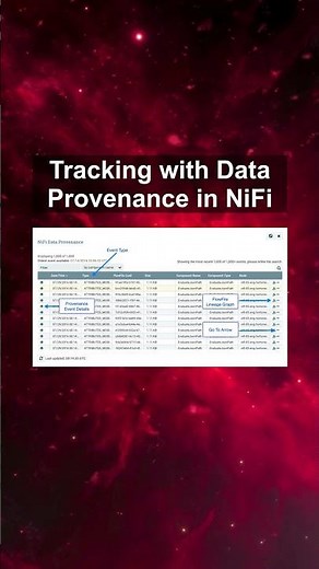 Tracking with Data Provenance in NiFi #ai #artificialintelligence #machinelearning #aiagent Tracking