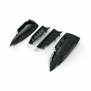 Z06 Louvered Heat Extractor | Carbon Flash Metallic Black | C7 Corvette Z06 | ACS Composite | 45-4-171