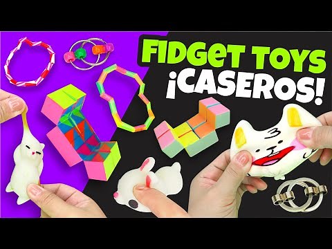 10 FIDGETS TOYS Caseros de TikTok VIRALES - DIY Fidget Toy fácil y rápido PARTE 1 ⭐Así o más fácil⭐