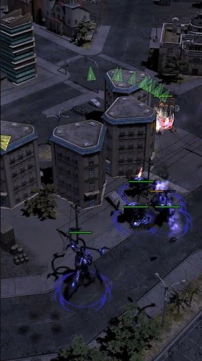 Command and Conquer 3 Tiberium Wars Seeker Gunwalker and Annihilator Tripod Attack Scrin Gameplay