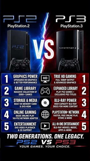 PS2 vs PS3 – Two Legends, One Legacy!