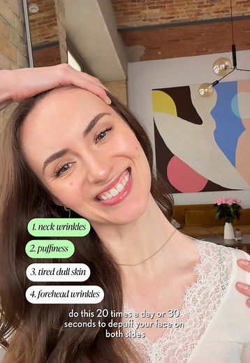 Little #faceyoga routine for the morning ✨❤️ | faceyoga
