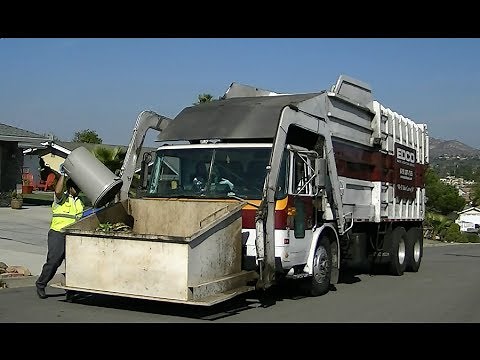 EDCO Waste & Recycling - CWS Front Loader #536 - Greenwaste Collection