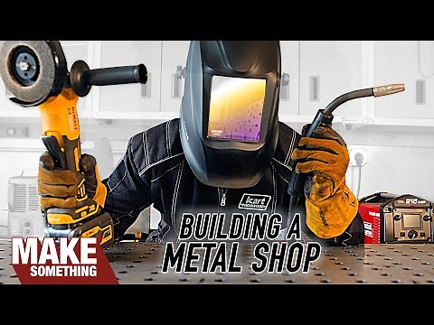 Garage Metal Shop Tour. Getting Started in Metalworking. Furniture, Sculpture, Chassis Building.