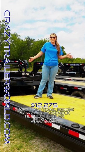 2025 Load Trail GN 83X26 Tri Axle Gooseneck Tilt Bed Trailer: Equipment Rental Business