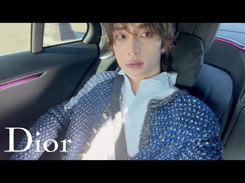 Hyunjin of Stray Kids at his first-ever Dior show