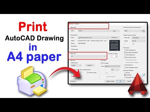 How to print AutoCAD drawing in A4 paper