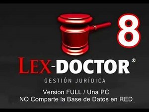 LEX DOCTOR FULL para UNA PC COMPARTE DATOS EN RED ABOGADOS ‪@ChavezComputacion‬ #chavezcomputacion