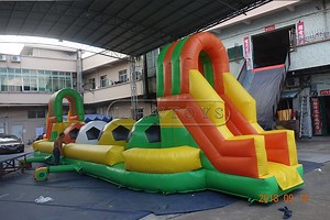 [Hot Item] Recently Popular Inflatable Wipeout Obstacle Big Balls Jumping Sport Game