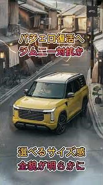 【ジムニー大ピンチ!】三菱が新型パジェロ復活＆対抗“軽SUV”を予告！選べるシリーズ展開の全貌とは？【クルマのホンネ Officail】