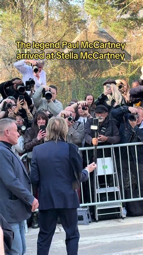 Paul McCartney Supports Stella McCartney's Fashion Show