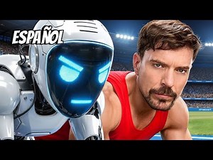 El hombre más rápido del mundo contra el robot! Mrbeast en español