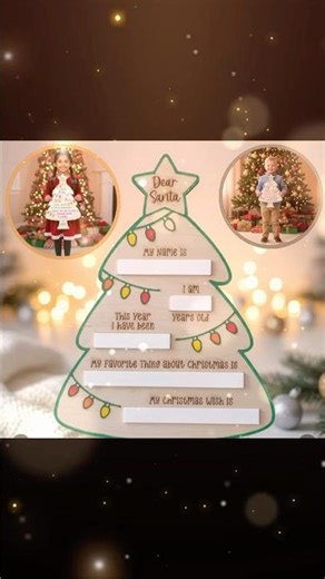 Keepsake “Dear Santa” Christmas Tree. Shop here - https://inlohub.com/product/79