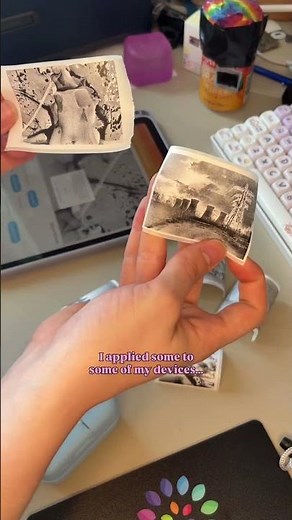 Turning my art into stickers using a thermal label printer! #stickers #diystickers #diy #diycrafts