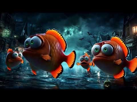 11H Creepy Cute Halloween Monster Dance Window Projection for Trick or Treat