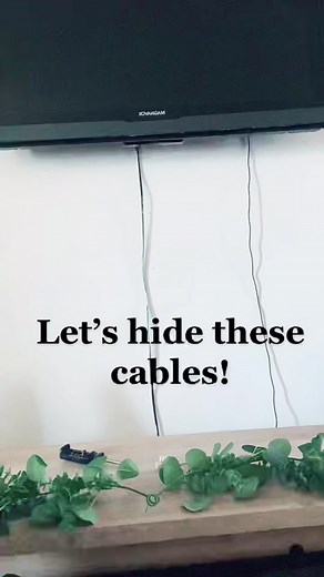 DIY hiding cables with wall cord cover kit. #diy #hidecables #fyp #flatscreentvonwallcoverkit #homedepot #mommypower #followformorevideo #fypシ #organization