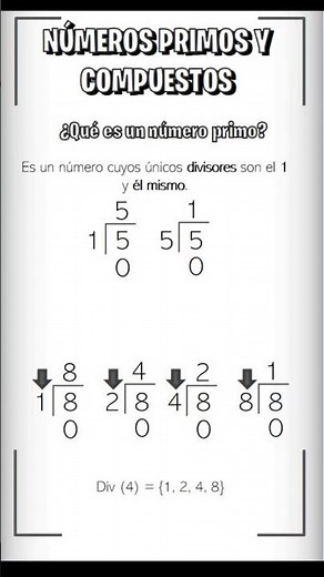 NÚMEROS PRIMOS Y NÚMEROS COMPUESTOS | MATEMÁTICAS