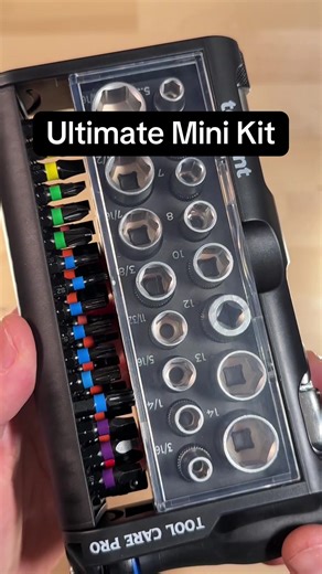 Toolant Mini Ratchet Wrench Set is a compact 52-piece kit with a foldable mini ratchet, sockets, and screwdriver bits designed for tight spaces and everyday repairs. #miniratchet #ratchetwrench #mechanictools #compacttools #toolset