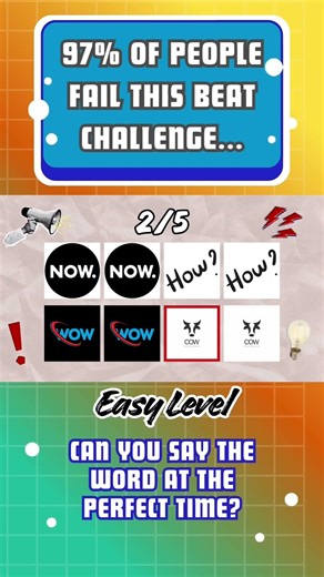 🎥 Don't Break The Rhythm! Say The Word On Beat 🚫🎵 #shorts