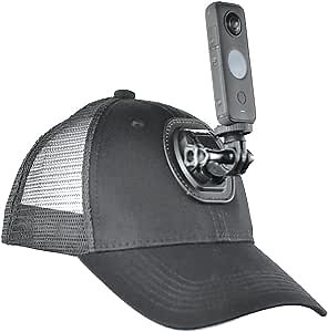 Baseball Hat with Camera Mount for Insta360 X5,X4,X3, Ace Pro Compatible with GoPro Hero 13/12/ Hero 11/ Hero 10, Hero 9,Breath Material