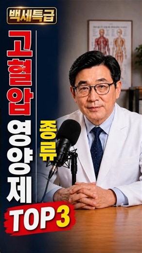 고혈압 영양제 종류 TOP3