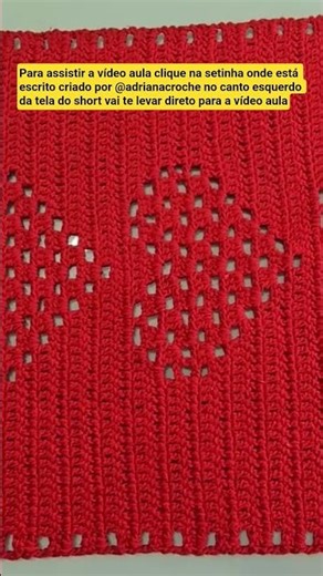 Crocheted heart rug. The video tutorial is now available!