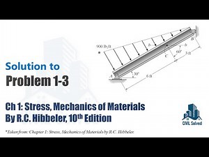 Problem 1-3 Internal Loadings on section b-b through centroid C, Mechanics of Materials