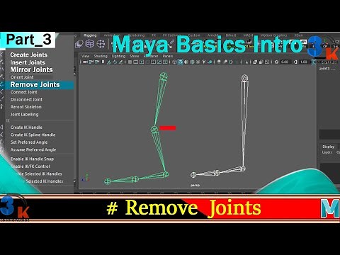 Remove Joint Command In Maya | Maya Basic Rigging Tutorial | Maya Skeleton Menu