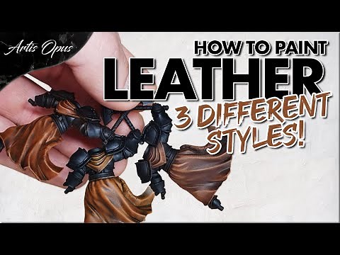 How to Paint Leather FAST - 3 ways: Contrast, Shade, Stipple - Warhammer painting tutorial