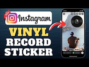 How To Add Vinyl Record Sticker To Instagram Story I NEW UPDATE!