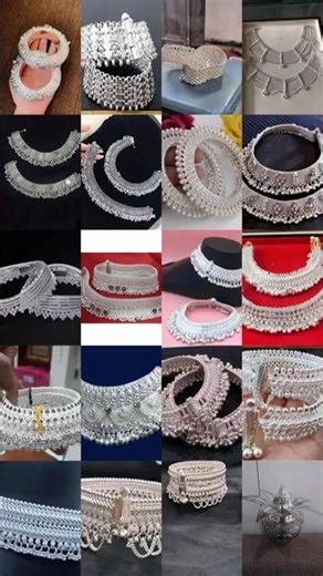New bridal silver anklet designs 2025|New designer silver payal| latest silver anklets design #payal