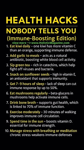 Immune boosting hacks #holistichealth #holistic #wellness #wellnessjourney #healthylifestyle | Holistic Magazine
